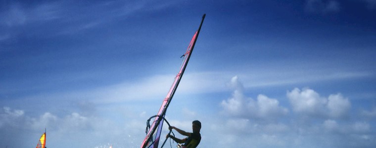 Hugh Apthorp windsurfer silhouette