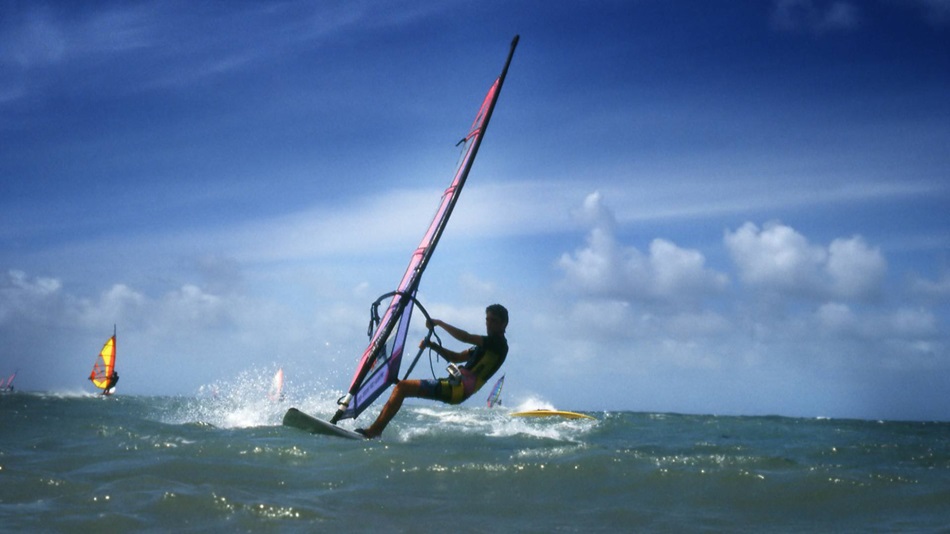 Hugh Apthorp windsurfer silhouette